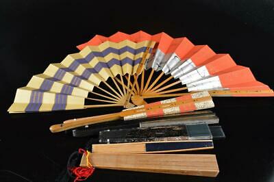 L2799: Japanese Wooden Paper Folding Fan/sensu Bundle Sale